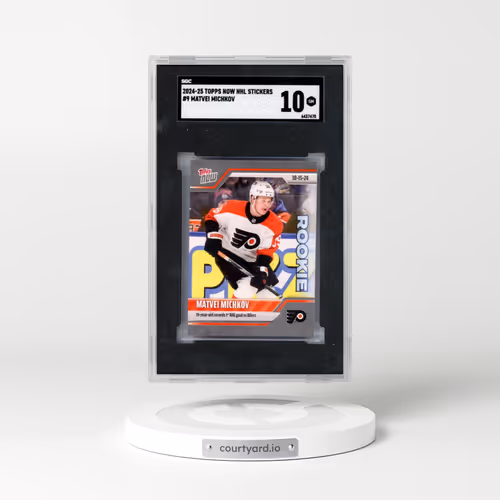2024 Topps Now Nhl Stickers #9 Matvei Michkov (SGC 10 GEM MINT)