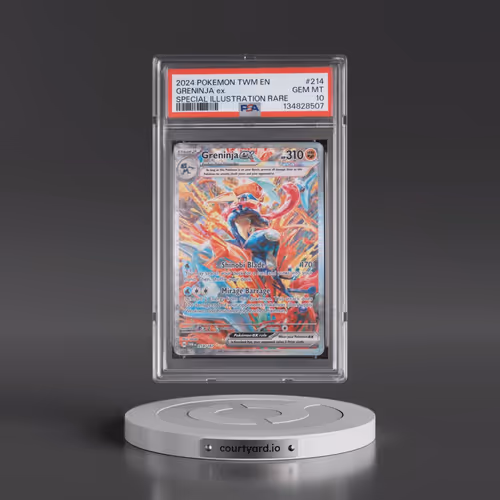 2024 Pokémon Twm EN-Twilight Masquerade #214 Greninja EX - Holo Special Illustration Rare (PSA 10 GE