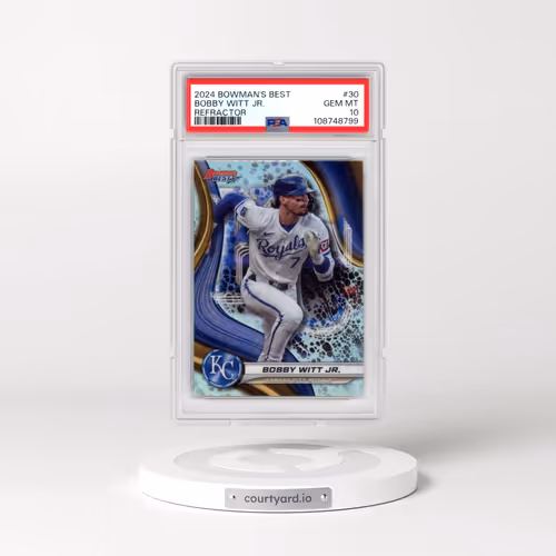 2024 Bowman's Best #30 Bobby Witt Jr. - Refractor (PSA 10 GEM MINT)