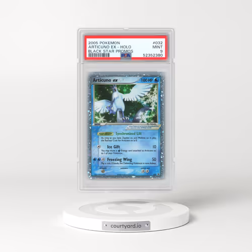 2005 Pokémon Black Star Promos #032 Articuno EX - Holo Holo (PSA 9 MINT)