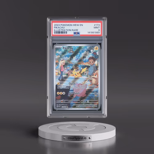 2023 Pokémon Mew EN-151 #173 Pikachu - Illustration Rare (PSA 9 MINT)
