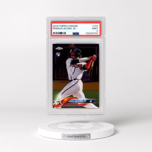 2018 Topps Chrome #193 Ronald Acuna Jr. (PSA 9 MINT)