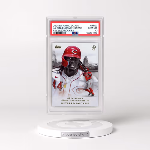 2024 Topps Dynamic Duals Revered Rookies #RR03 Christian Encarnacion-Strand/Elly de La Cruz (PSA 10