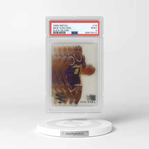 1995 Metal Slick Silver #10 Nick Van Exel (PSA 9 MINT)