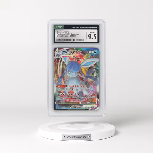 2021 Eevee Heroes #025/069 Glaceon VMAX - Holo (CGC 9.5 MINT+)