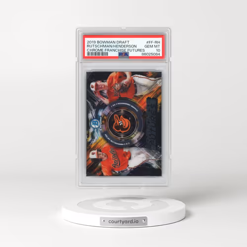 2019 Bowman Draft Chrome Franchise Futures #FF-RH Adley Rutschman/Gunnar Henderson (PSA 10 GEM MINT)