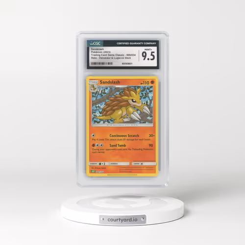 2023 Trading Card Game Classic - CLV, CLC, CLB #009/034 Sandslash - Venusaur & Lugia ex Deck - CLV Holo (CGC 9.5 MINT+)