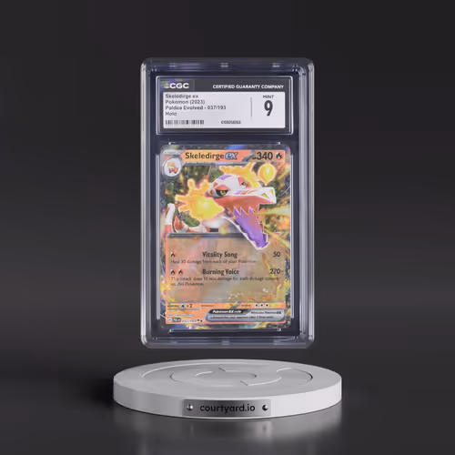 2023 Pokémon Pal EN-Paldea Evolved #037 Skeledirge EX - Holo (CGC 9 MINT)