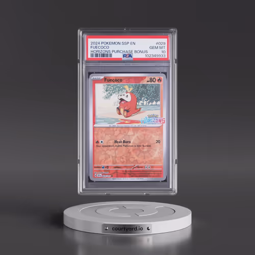 2024 Pokémon Ssp EN-Surging Sparks #029 Fuecoco - Pokemon Horizons Purchase Bonus (PSA 10 GEM MINT)