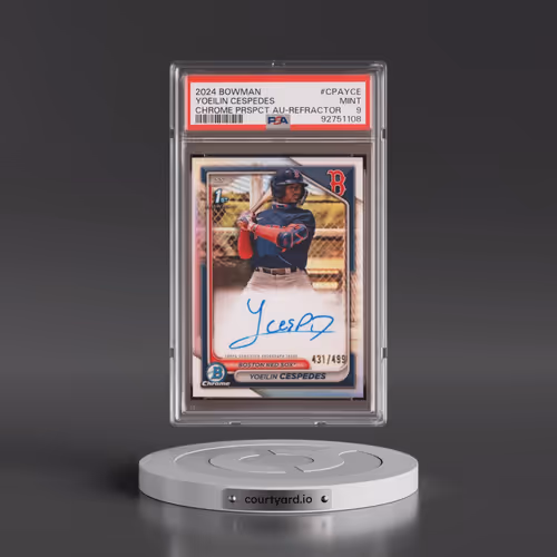 2024 Bowman Chrome Prospect Autographs #CPAYCE Yoeilin Cespedes - Refractor (PSA 9 MINT)