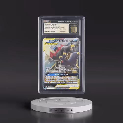 2019 Tag Team GX Starter Set #010/031 Umbreon & Darkrai GX - Umbreon & Darkrai GX Deck (Holo) (CGC 1