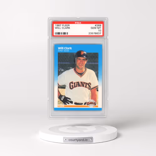 1987 Fleer #269 Will Clark (PSA 10 GEM MINT)
