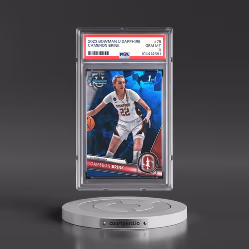 2023 Bowman University Chrome Sapphire #75 Cameron Brink (PSA 10 GEM MINT)