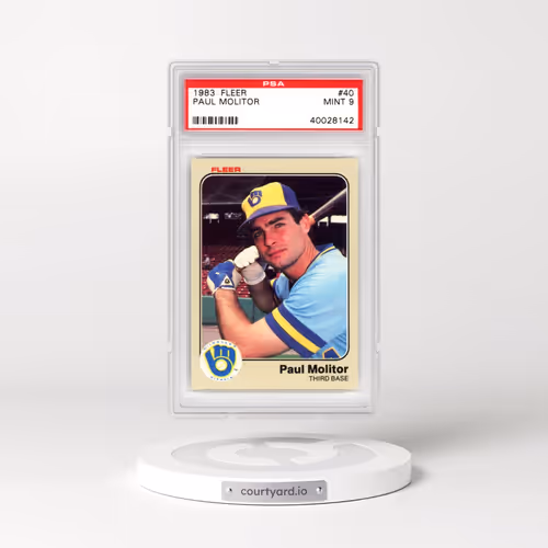 1983 Fleer #40 Paul Molitor (PSA 9 MINT)