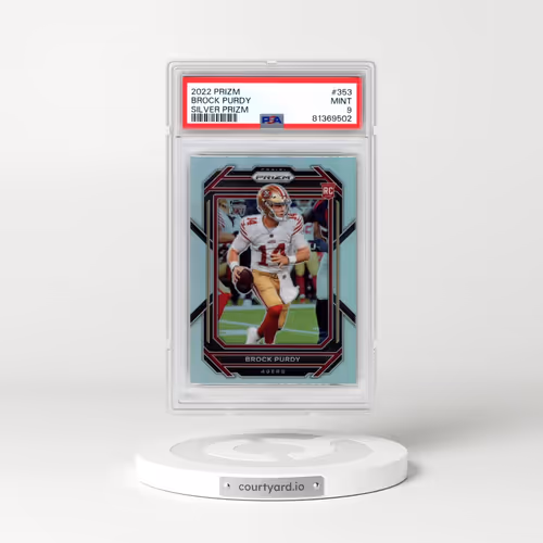 2022 Panini Prizm #353 Brock Purdy - Silver Prizm (PSA 9 MINT)