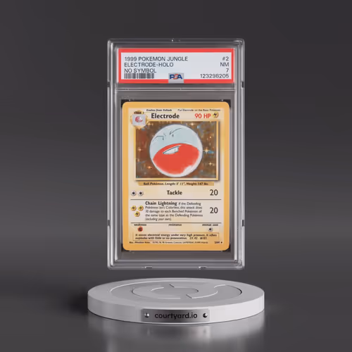 1999 Pokémon Jungle #2 Electrode - Holo No Symbol (PSA 7 NM)