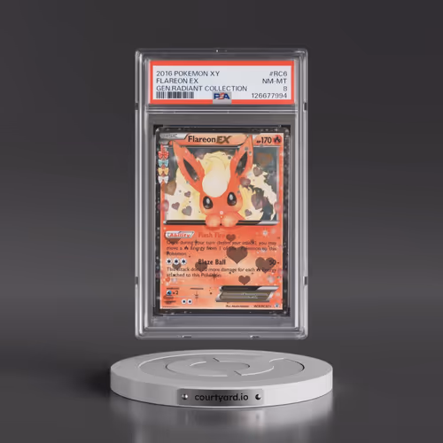 2016 Pokémon XY Generations Radiant Collection #RC6 Flareon EX - Holo (PSA 8 NM-MT)