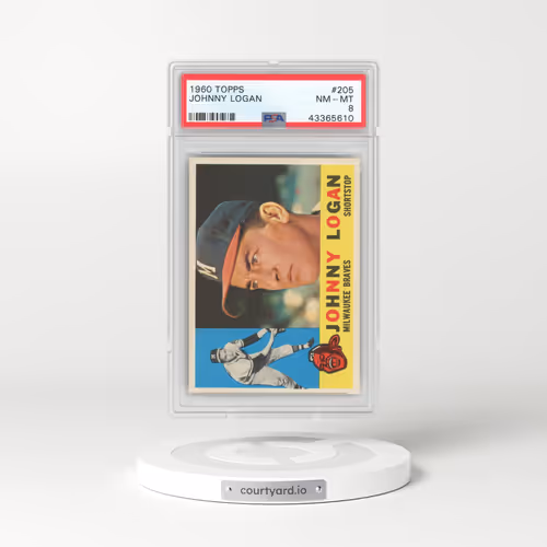 1960 Topps #205 Johnny Logan (PSA 8 NM-MT)