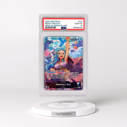 2023 One Piece Kingdoms of Intrigue #001 Nefeltari Vivi - Alternate Art (PSA 10 GEM MINT)