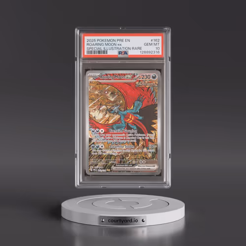 2025 Pokémon Pre EN-Prismatic Evolutions #162 Roaring Moon EX - Holo Special Illustration Rare (PSA