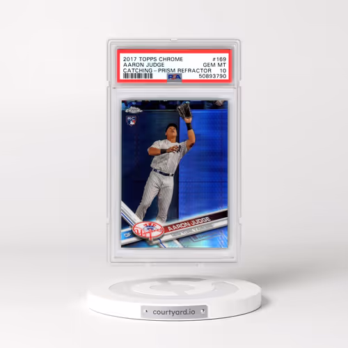 2017 Topps Chrome #169 Aaron Judge - Prism Refractor (PSA 10 GEM MINT)