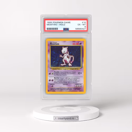 1999 Pokémon Game #10 Mewtwo - Holo (PSA 6 EX-MT)