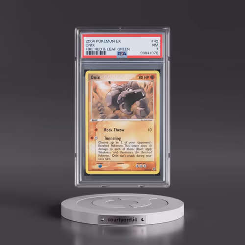 2004 Pokémon EX Fire Red & Leaf Green #42 Onix (PSA 7 NM)