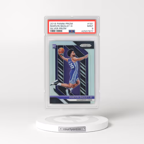 2018 Panini Prizm #181 Marvin Bagley III - Silver Prizm (PSA 9 MINT)