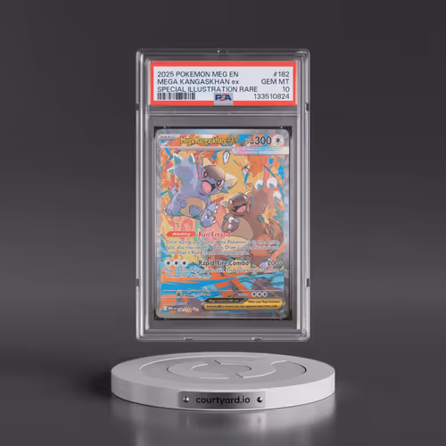 2025 Pokémon Meg EN-Mega Evolution #182 Mega Kangaskhan EX - Holo Special Illustration Rare (PSA 10
