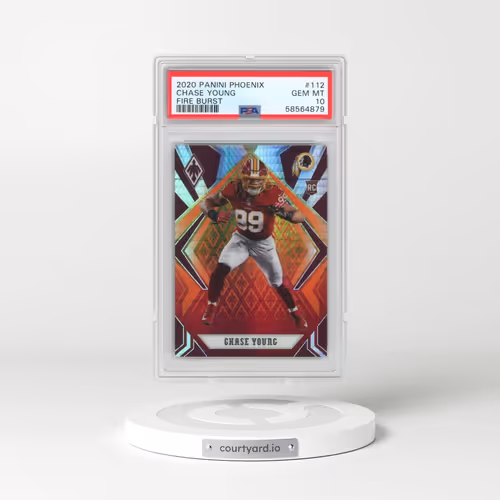 2020 Panini Phoenix #112 Chase Young - Fire Burst (PSA 10 GEM MINT)