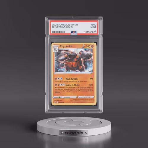 2020 Pokémon Sword & Shield #099 Rhyperior - Holo (PSA 9 MINT)
