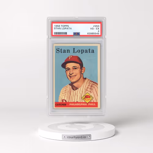 1958 Topps #353 Stan Lopata (PSA 4 VG-EX)