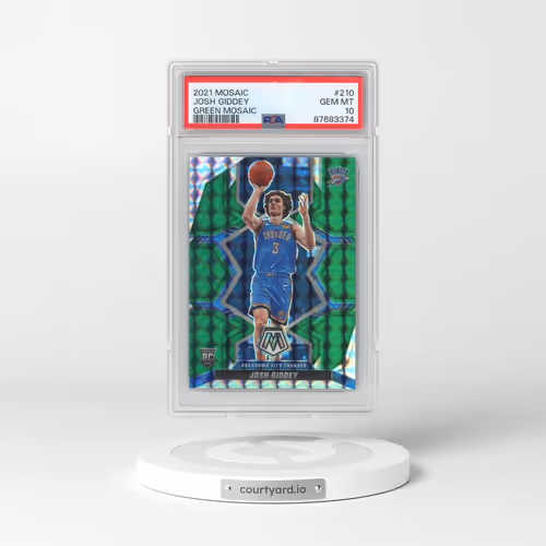 2021 Panini Mosaic #210 Josh Giddey - Green Mosaic (PSA 10 GEM MINT)