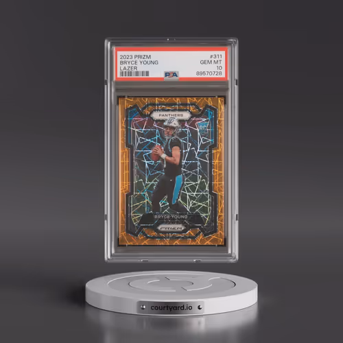 2023 Panini Prizm #311 Bryce Young - Lazer Prizm (PSA 10 GEM MINT)