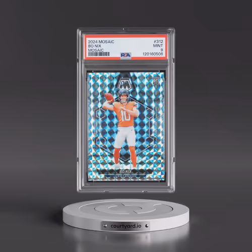2024 Panini Mosaic #312 Bo Nix - Mosaic (PSA 9 MINT)