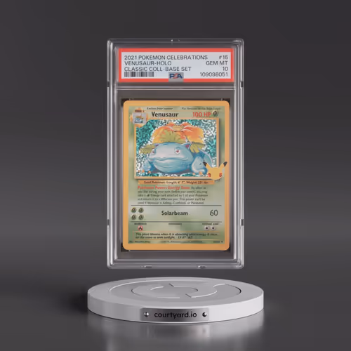 2021 Pokémon Celebrations Classic Collection #15 Venusaur - Holo (PSA 10 GEM MINT)