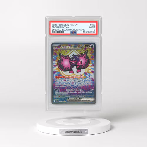 2025 Pokémon Pre EN-Prismatic Evolutions #163 Pecharunt EX - Holo Special Illustration Rare (PSA 9 M