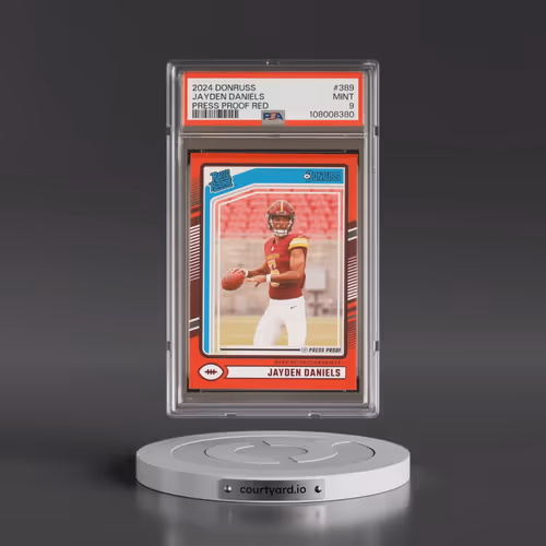 2024 Panini Donruss #389 Jayden Daniels - Press Proof Red (PSA 9 MINT)
