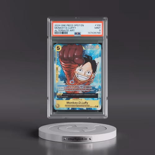 2024 One Piece OP07-500 Years in the Future #109 Monkey D. Luffy - Alternate Art (PSA 9 MINT)