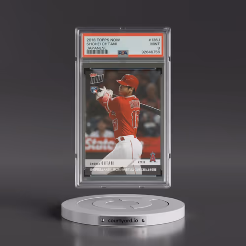 2018 Topps Now #136J Shohei Ohtani - Japanese (PSA 9 MINT)
