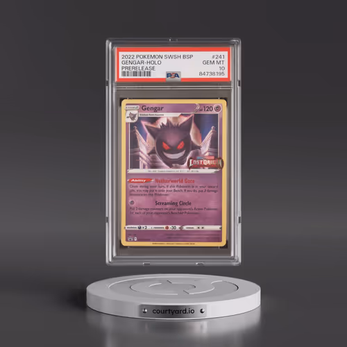2022 Pokémon Swsh Black Star Promo #241 Gengar - Holo Prerelease (PSA 10 GEM MINT)