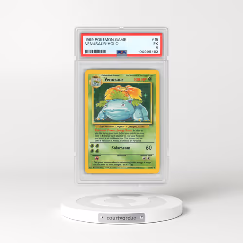 1999 Pokémon Game #15 Venusaur - Holo (PSA 5 EX)