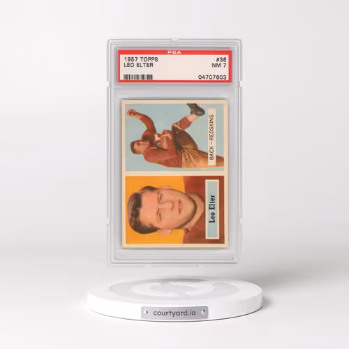 1957 Topps #36 Leo Elter (PSA 7 NM)