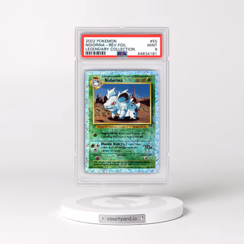 2002 Pokémon Legendary Collection #55 Nidorina - Reverse Foil (PSA 9 MINT)