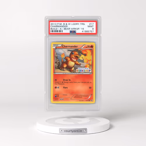 2013 Pokémon Black & White Legendary Treasures #17 Charmander - Build-A-Bear Workshop (PSA 9 MINT)
