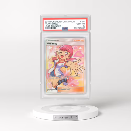 2018 Pokémon Sun & Moon Lost Thunder #214 Whitney - Full Art (PSA 10 GEM MINT)