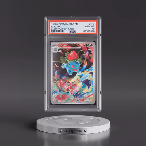 2025 Pokémon Meg EN-Mega Evolution #134 Ivysaur - Illustration Rare (PSA 10 GEM MINT)