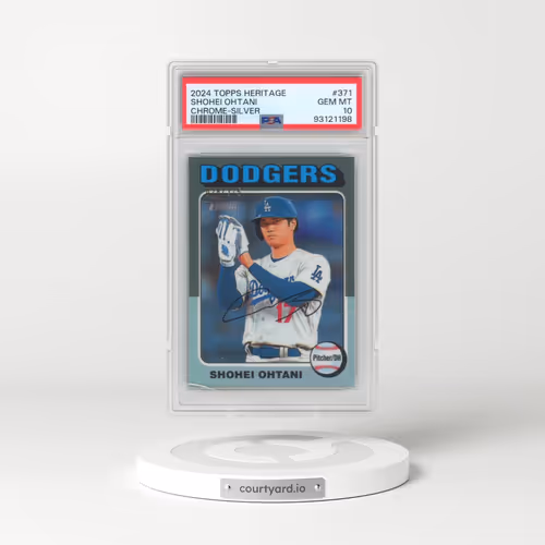 2024 Topps Heritage #371 Shohei Ohtani - Chrome-Silver (PSA 10 GEM MINT)