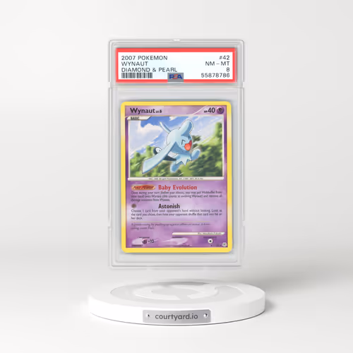 2007 Diamond & Pearl #42 Wynaut (PSA 8 NM-MT)