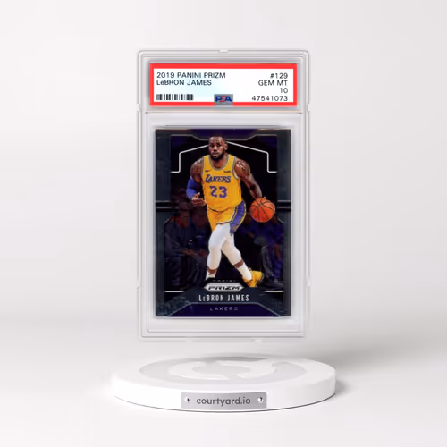 2019 Panini Prizm #129 LeBron James (PSA 10 GEM MINT)